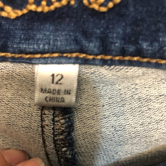 Cache size 12 stretch denim Capri jeans jegging dark wash - Picture 7 of 12